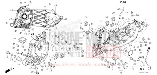 CARTER MOTEUR SH350AM de 2021